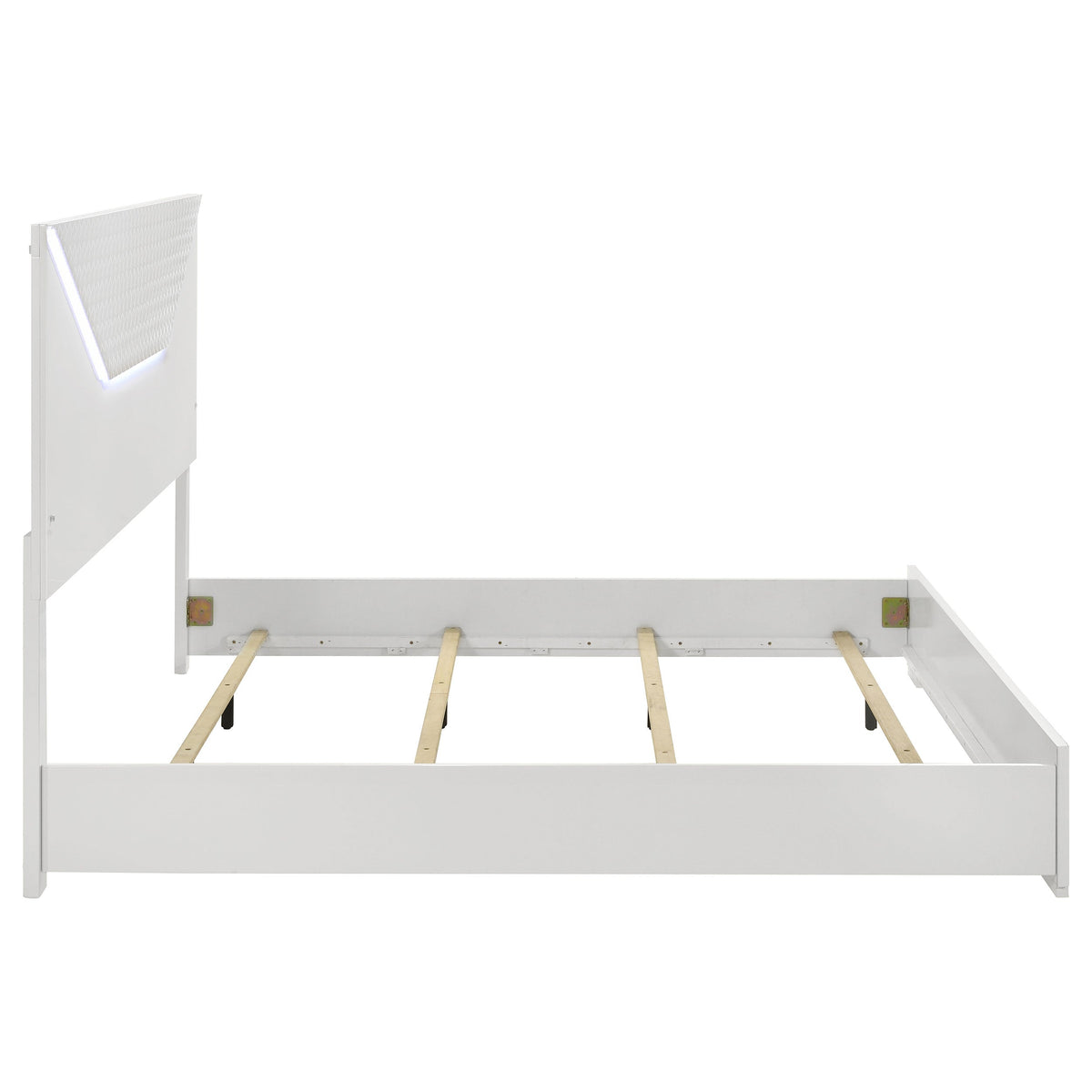 Hyland  Panel Bed LED Headboard Natural