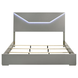 Hyland  Panel Bed LED Headboard Natural