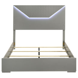 Hyland  Panel Bed LED Headboard Natural