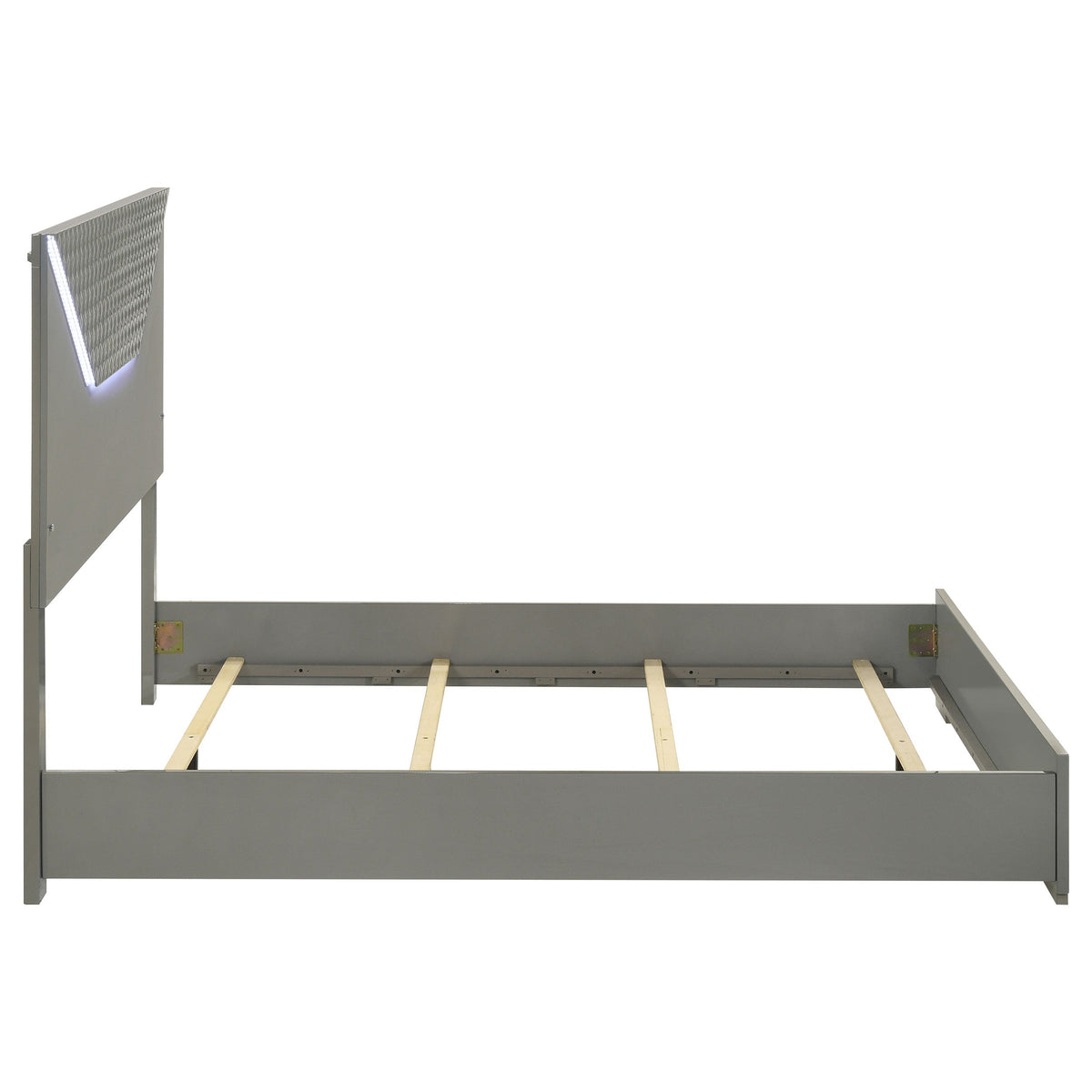 Hyland  Panel Bed LED Headboard Natural