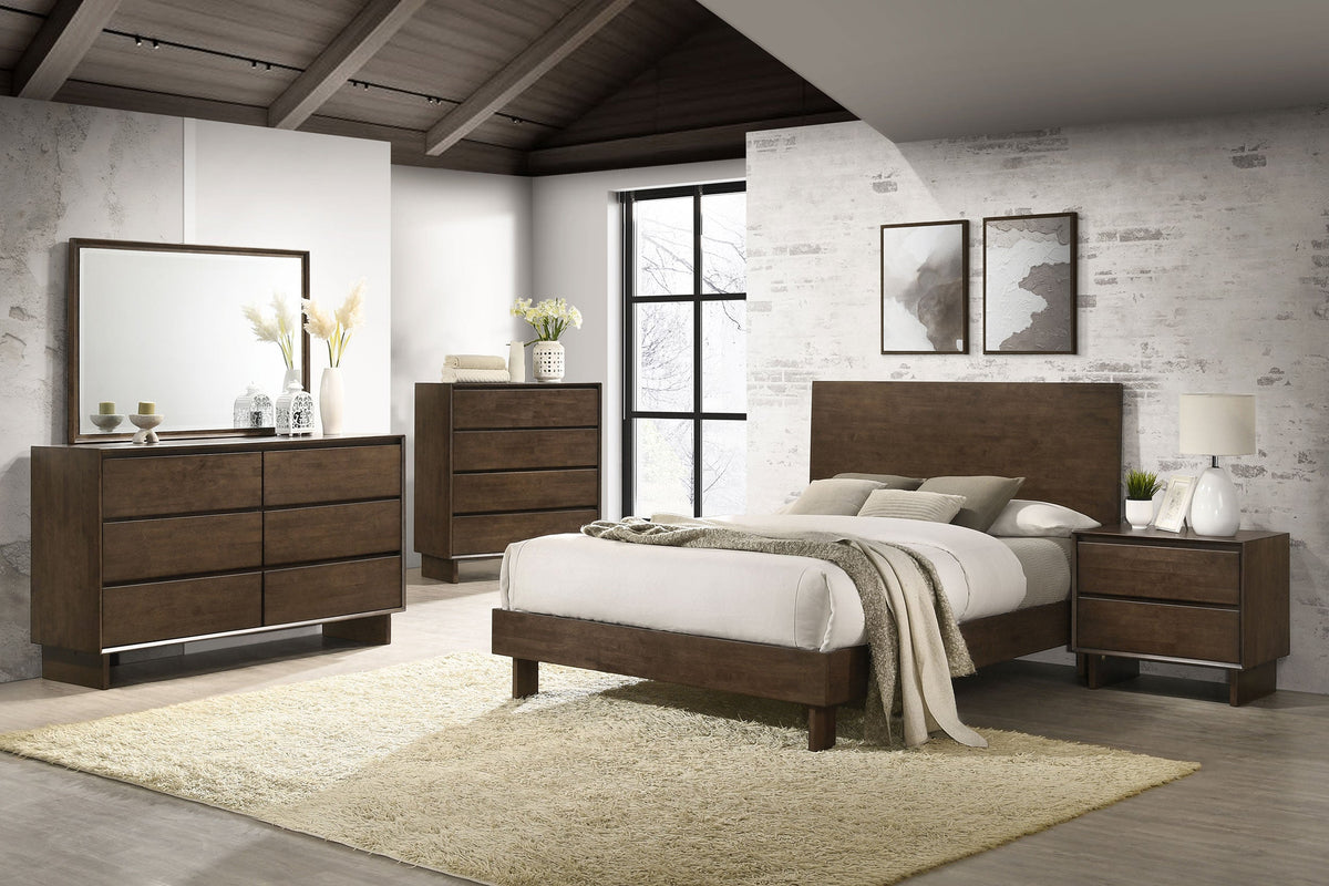 Glenwood   Bedroom Set Warm Brown