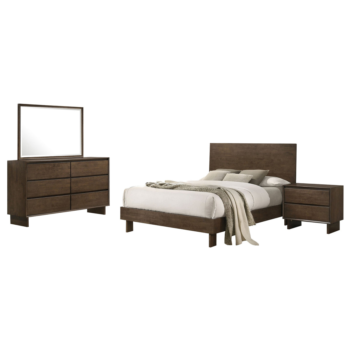 Glenwood   Bedroom Set Warm Brown