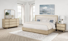 Kailani  California King Bedroom Set Beige Oak