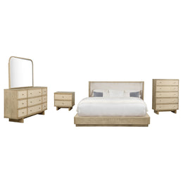 Kailani  California King Bedroom Set Beige Oak