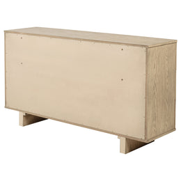 Kailani 9-drawer Dresser and Mirror Beige Oak