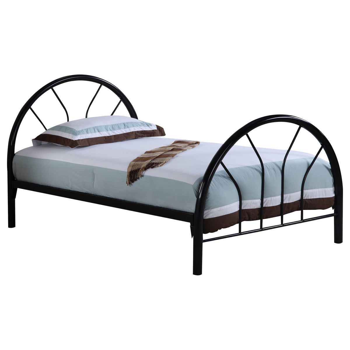 Marjorie Metal  Open Frame Bed Black