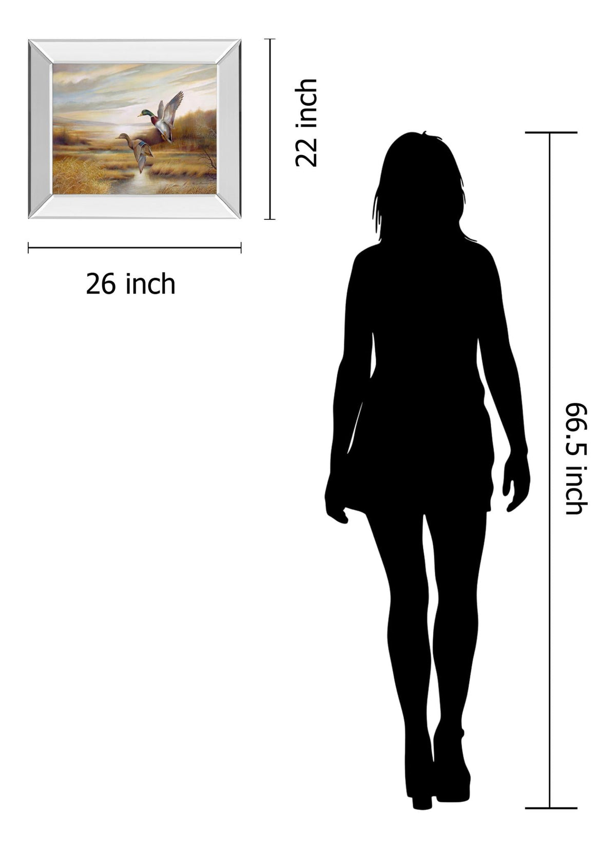 Mirrored Frame Promotional Line 22X26 22X26 Mirror Frame Print