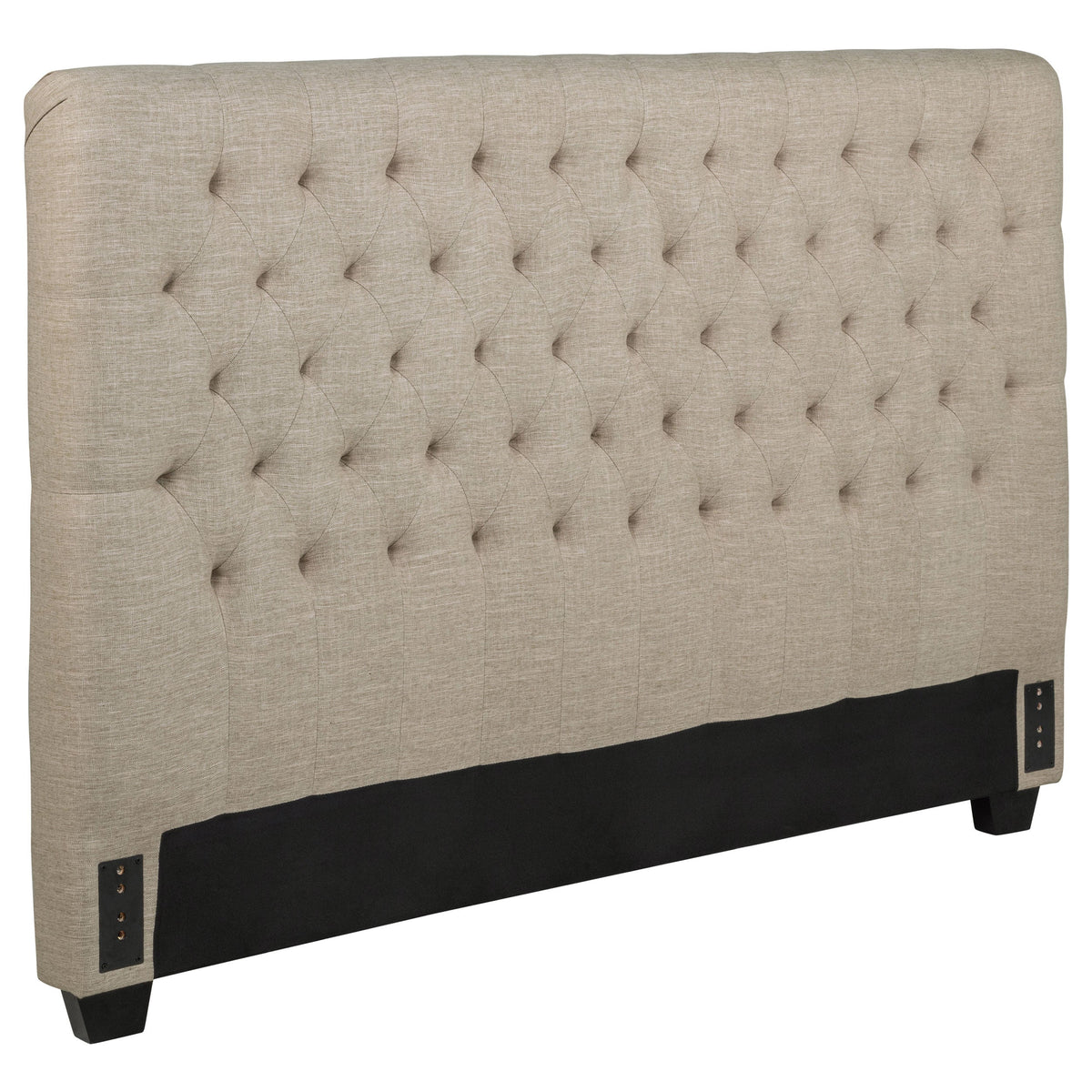 Chloe Upholstered California King Panel Headboard Oatmeal