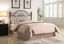 Zola Metal  or  Open Frame Headboard Brown