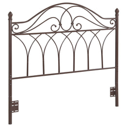 Zola Metal  or  Open Frame Headboard Brown