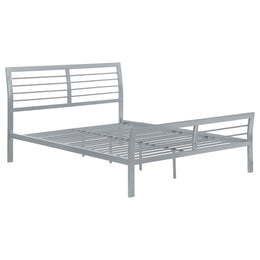 Cooper Metal  Open Frame Bed Silver