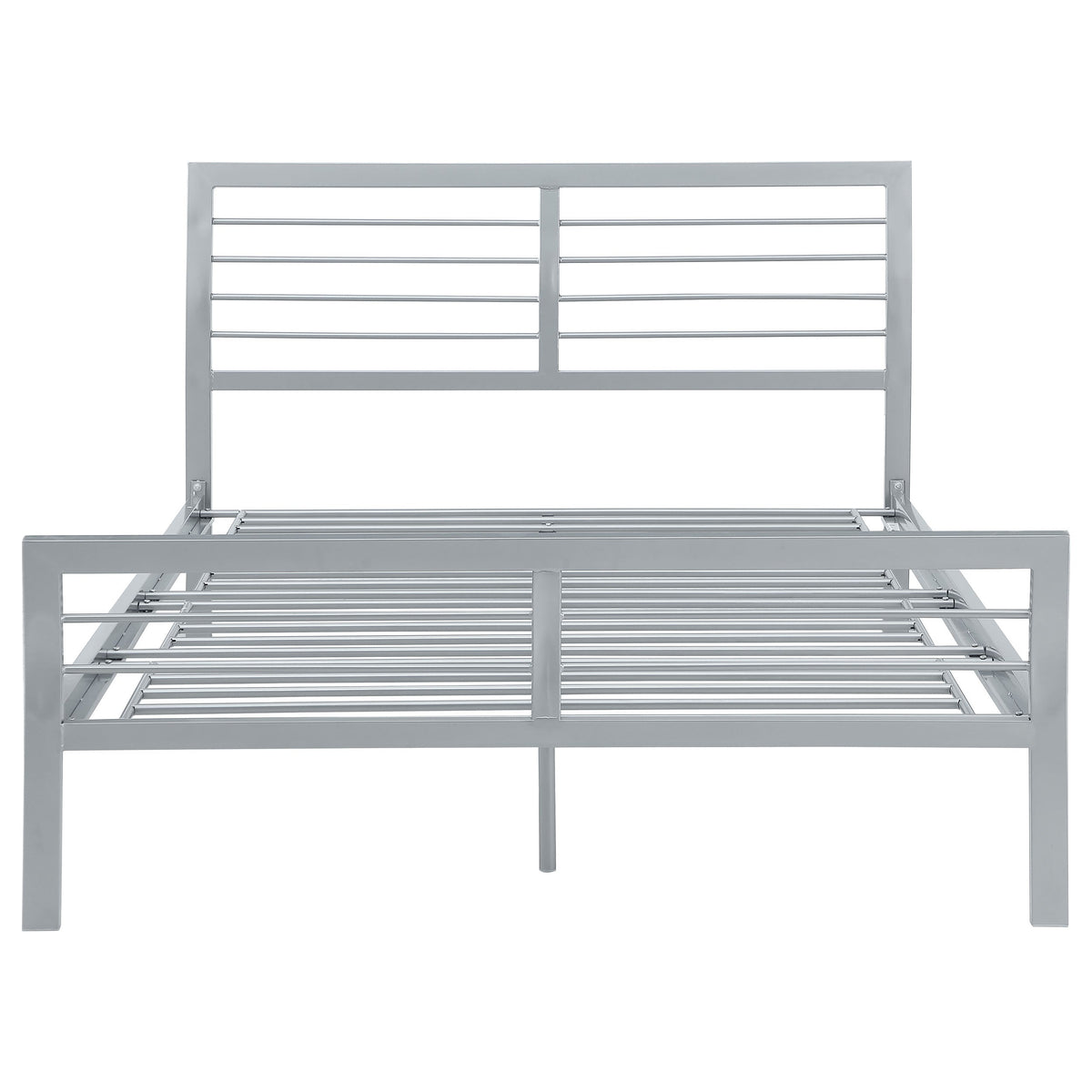 Cooper Metal  Open Frame Bed Silver