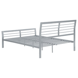 Cooper Metal  Open Frame Bed Silver