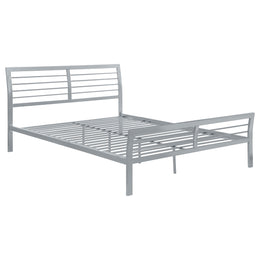 Cooper Metal  Open Frame Bed Silver