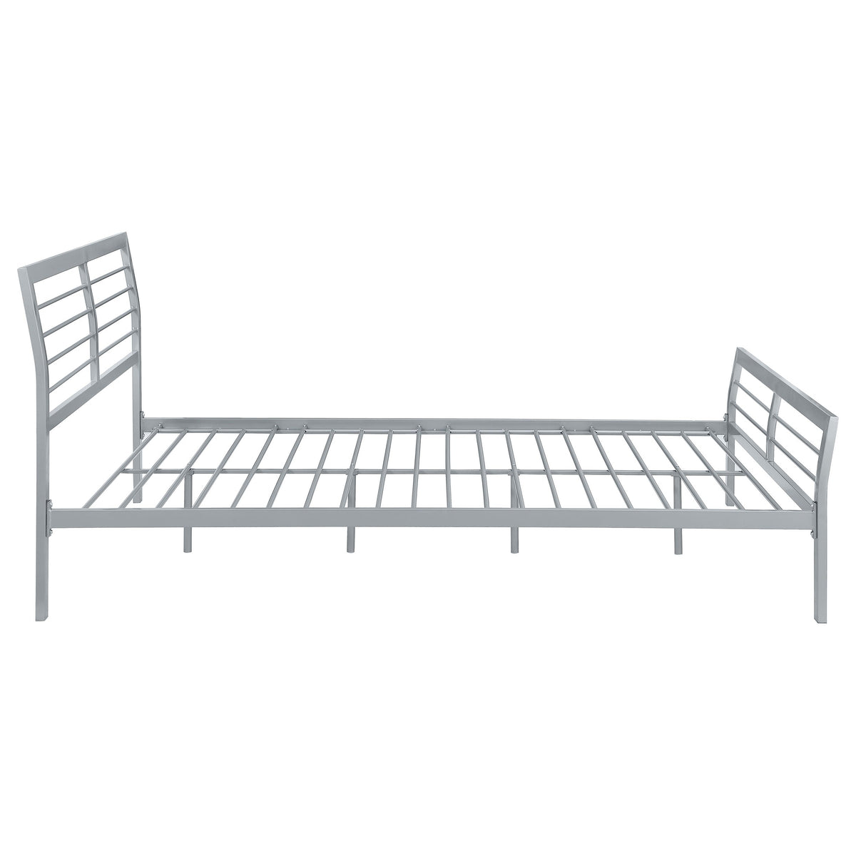 Cooper Metal  Open Frame Bed Silver