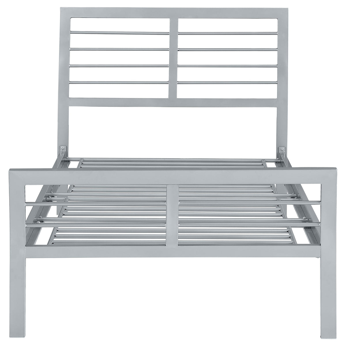 Cooper Metal  Open Frame Bed Silver