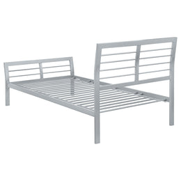 Cooper Metal  Open Frame Bed Silver