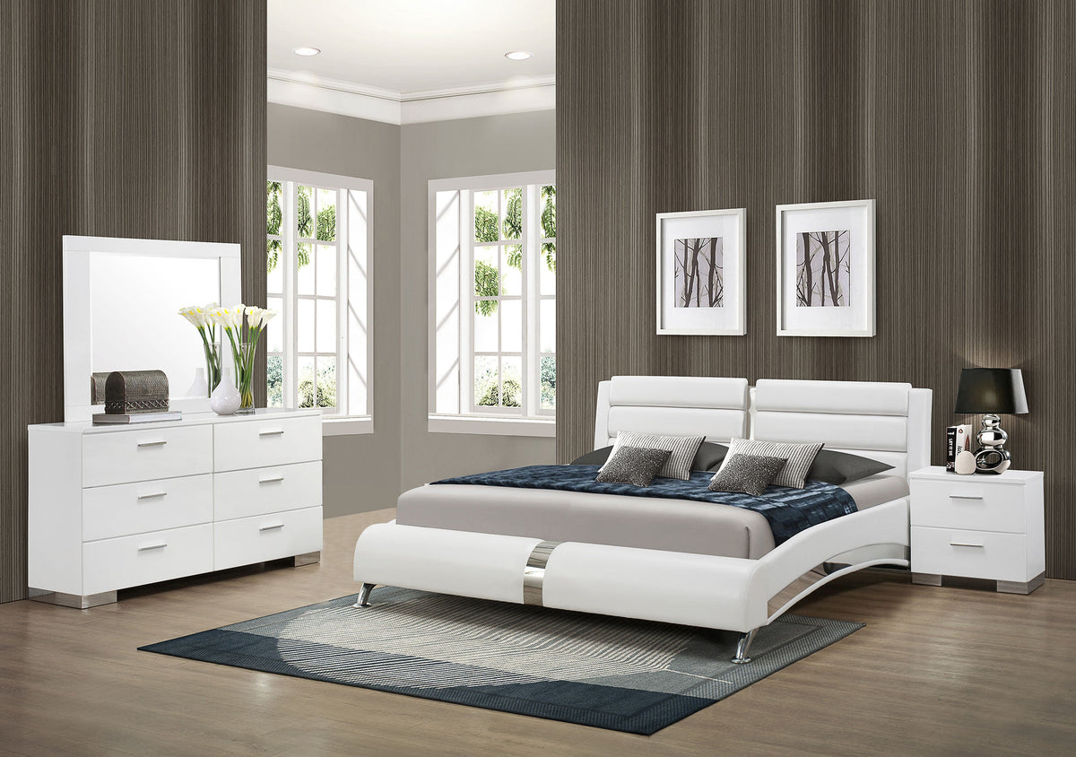Jeremaine  California King Bedroom Set White