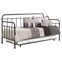 Livingston Metal  Daybed with Trundle Dark Bronze