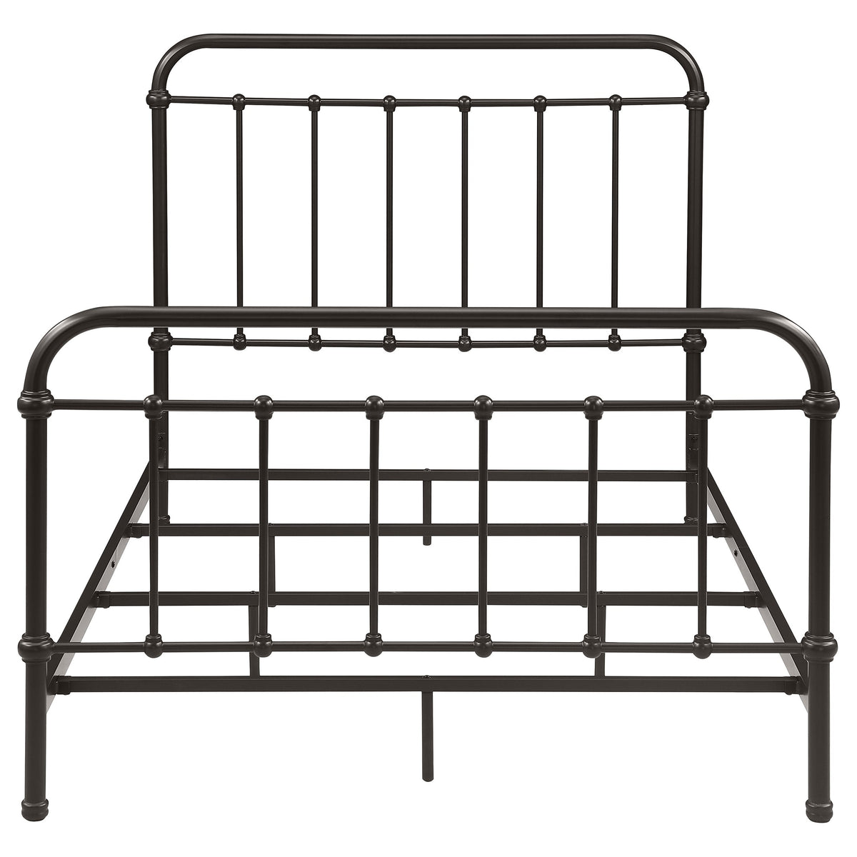 Livingston Metal California King Open Frame Bed Dark Bronze
