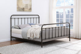 Livingston Metal California King Open Frame Bed Dark Bronze