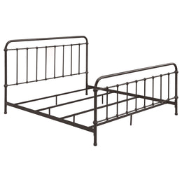 Livingston Metal California King Open Frame Bed Dark Bronze