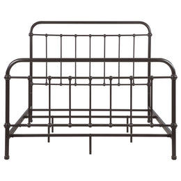 Livingston Metal California King Open Frame Bed Dark Bronze