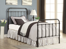 Livingston Metal California King Open Frame Bed Dark Bronze