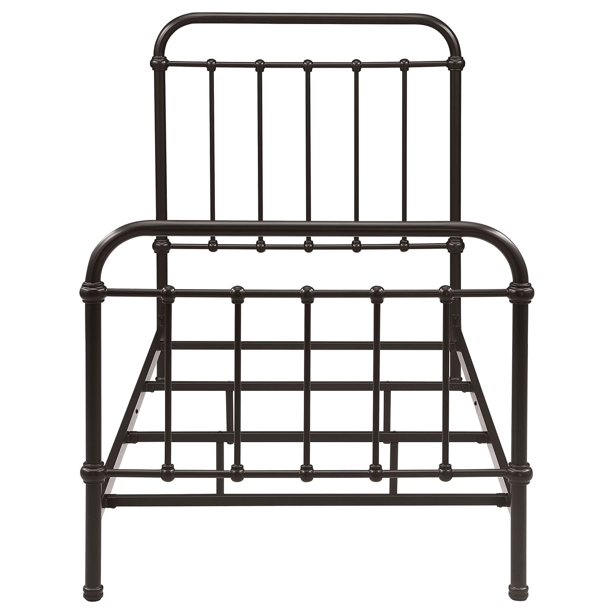 Livingston Metal California King Open Frame Bed Dark Bronze