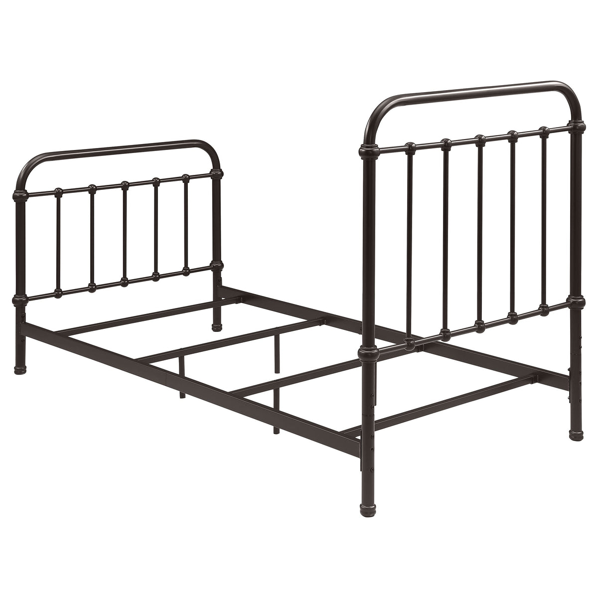Livingston Metal California King Open Frame Bed Dark Bronze