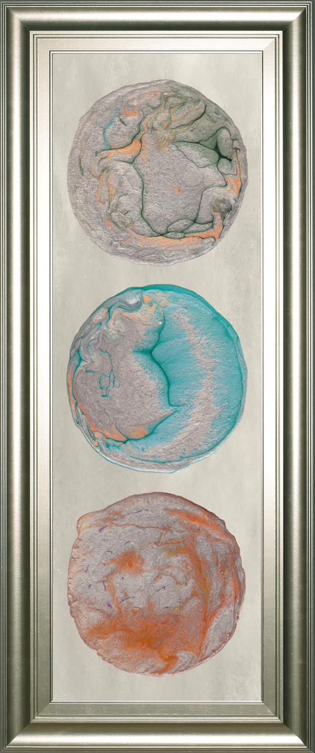 Planet Trio Ii By Alicia Ludwig 18X42 Framed Print