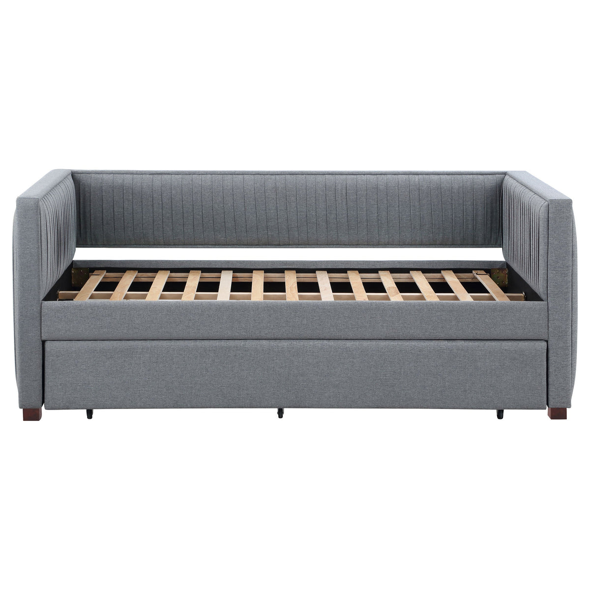Brodie Upholstered  Daybed with Trundle Grey