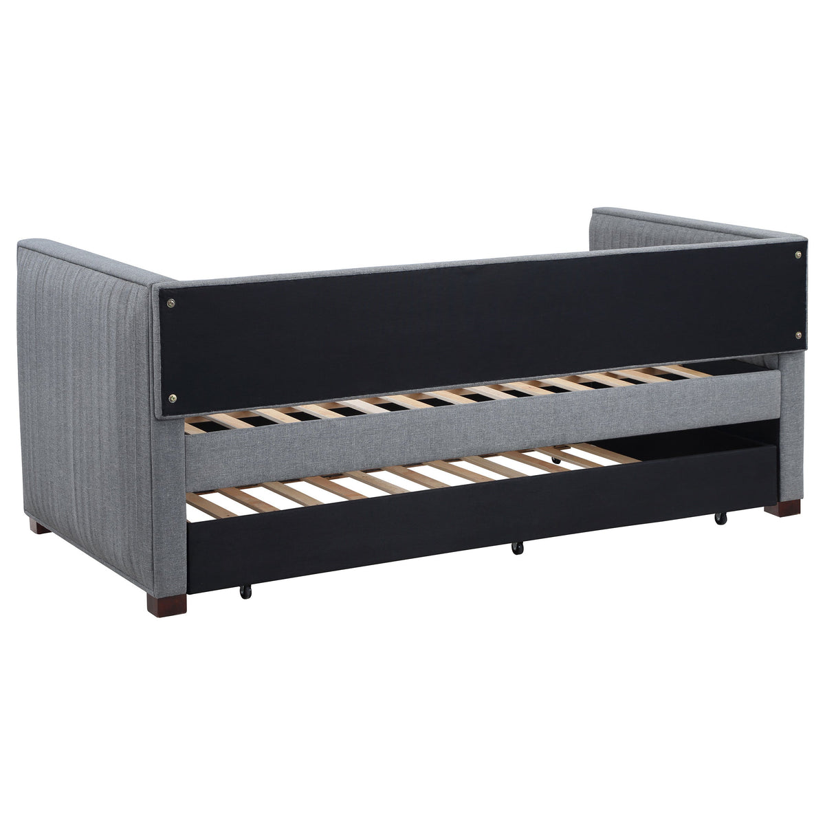 Brodie Upholstered  Daybed with Trundle Grey