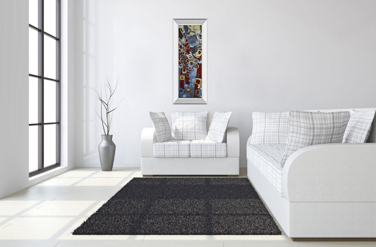 Cut Paper Trees I By Erin Mcgee Ferrell 18X42 Mirror Frame Print