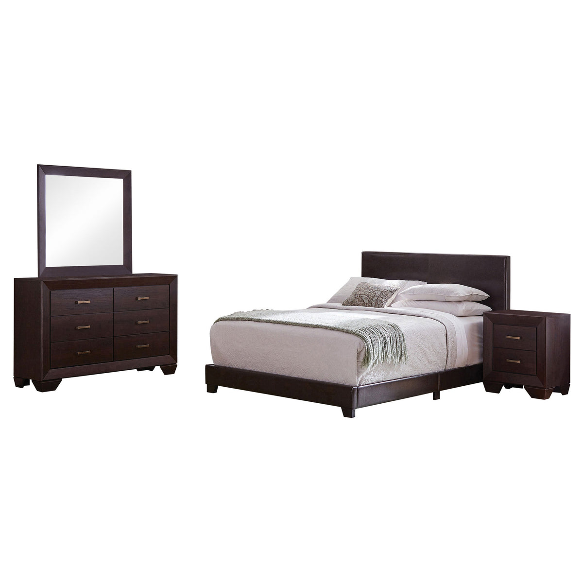 Dorian  California King Bedroom Set Dark Cocoa