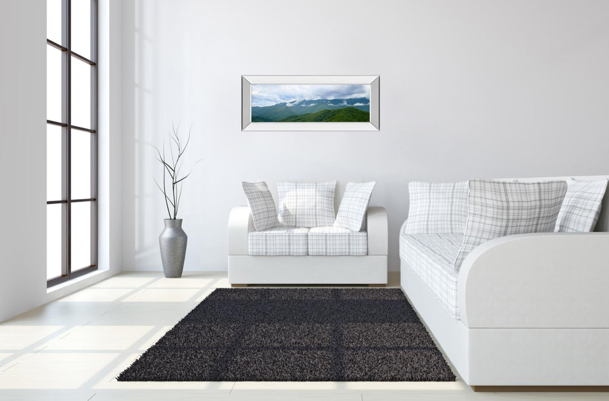 Misty Moutains Ii By Kames Mcloughlin 18X42 Mirror Frame Print