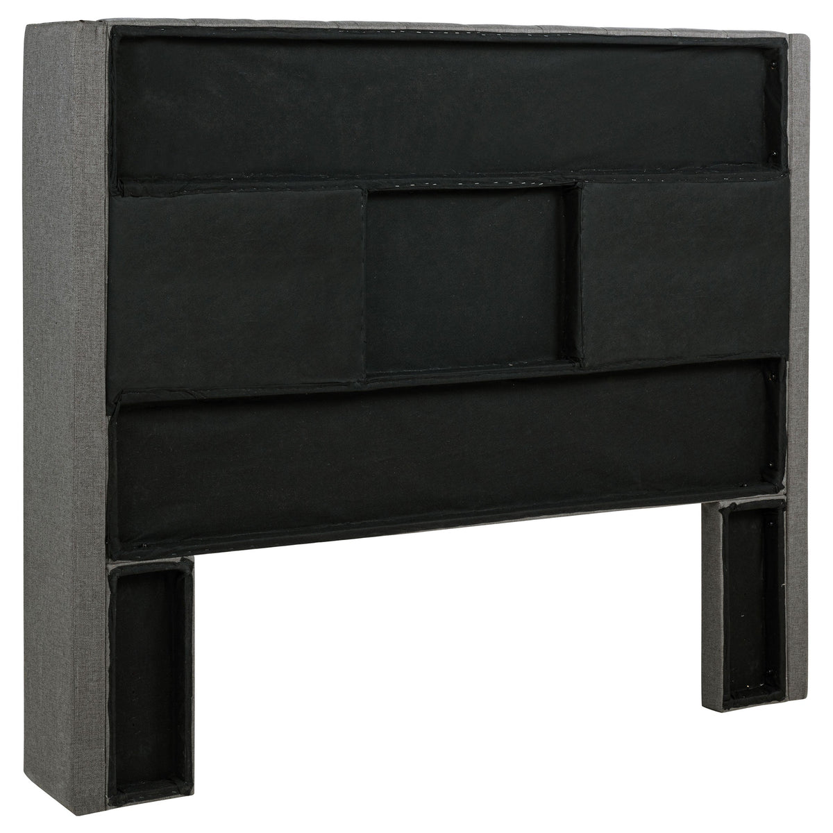 Bancroft Upholstered California King Wingback Headboard Grey