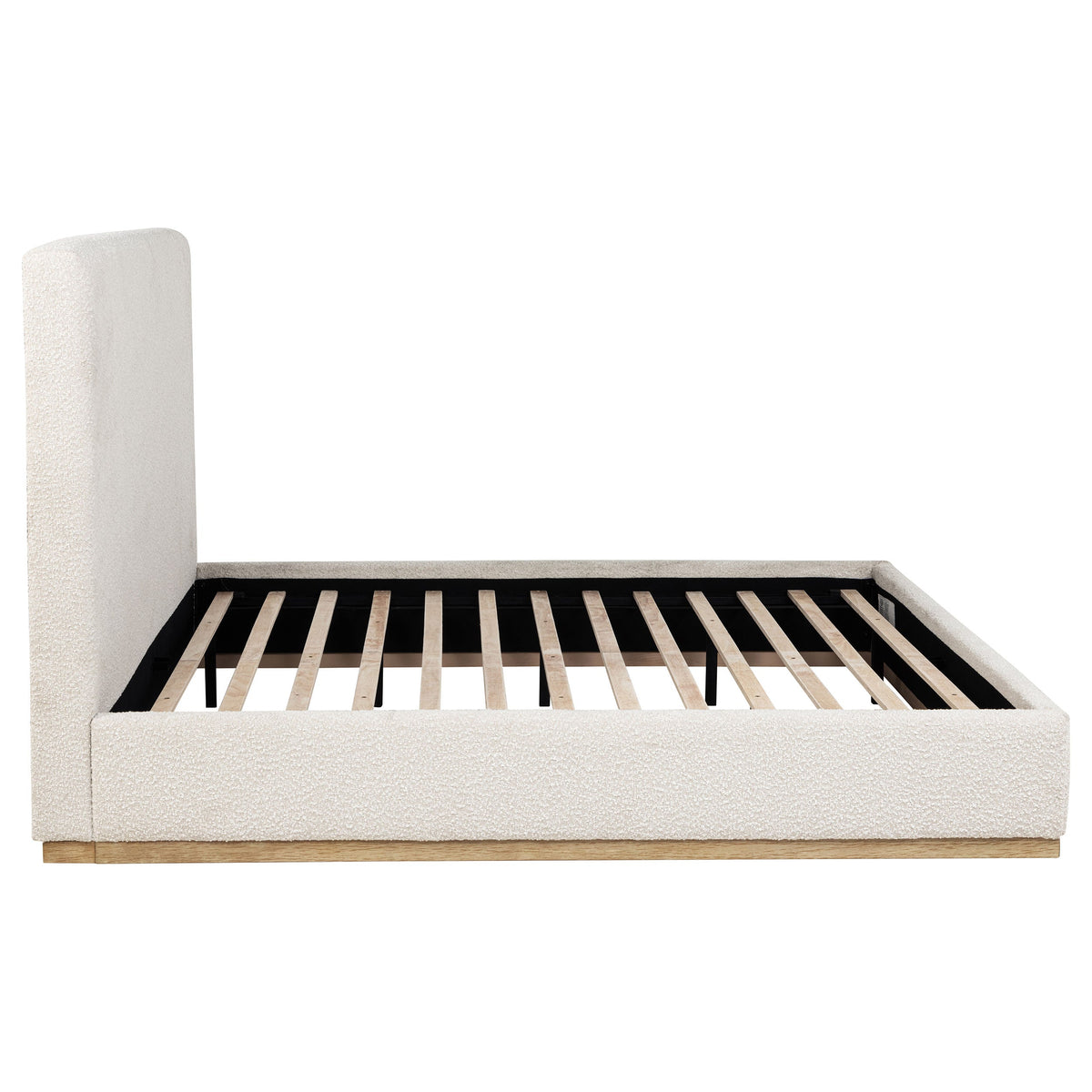 Knox Upholstered  Panel Bed Cream