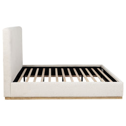 Knox Upholstered  Panel Bed Cream