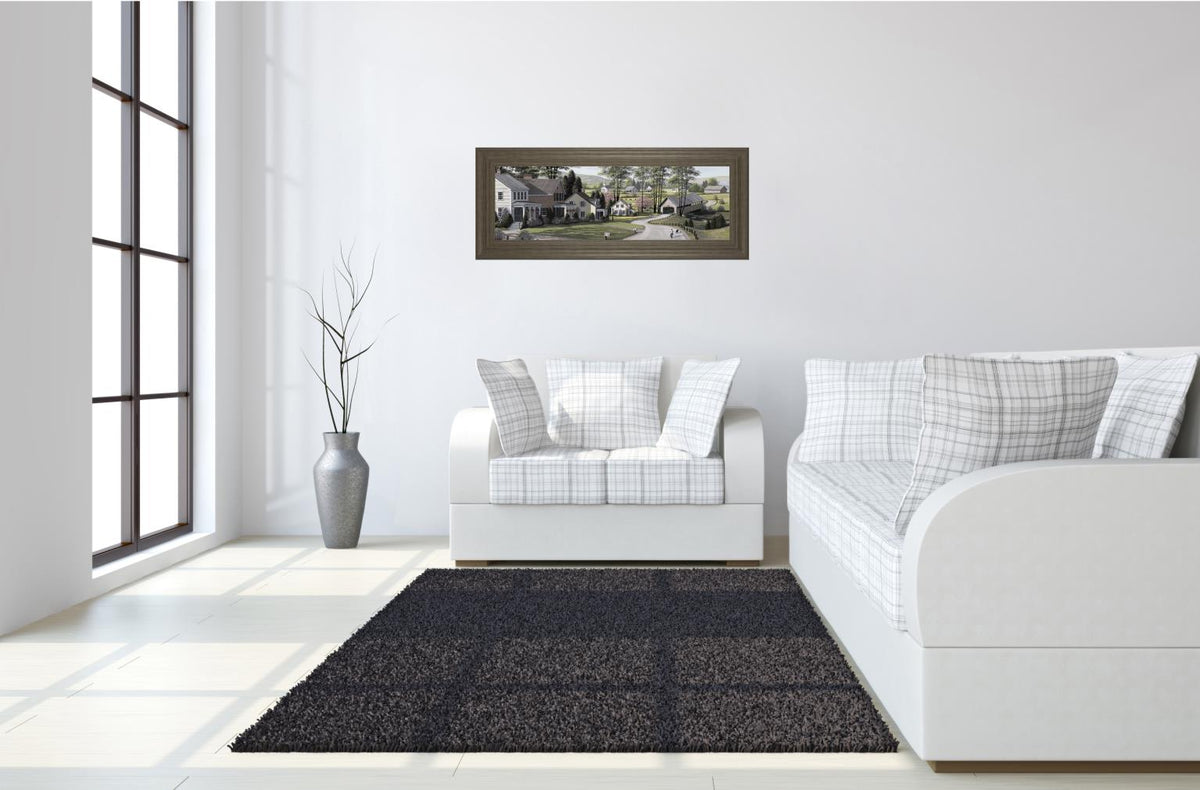 The Covered Bridge By Saunders, B. 18X42 Framed Print