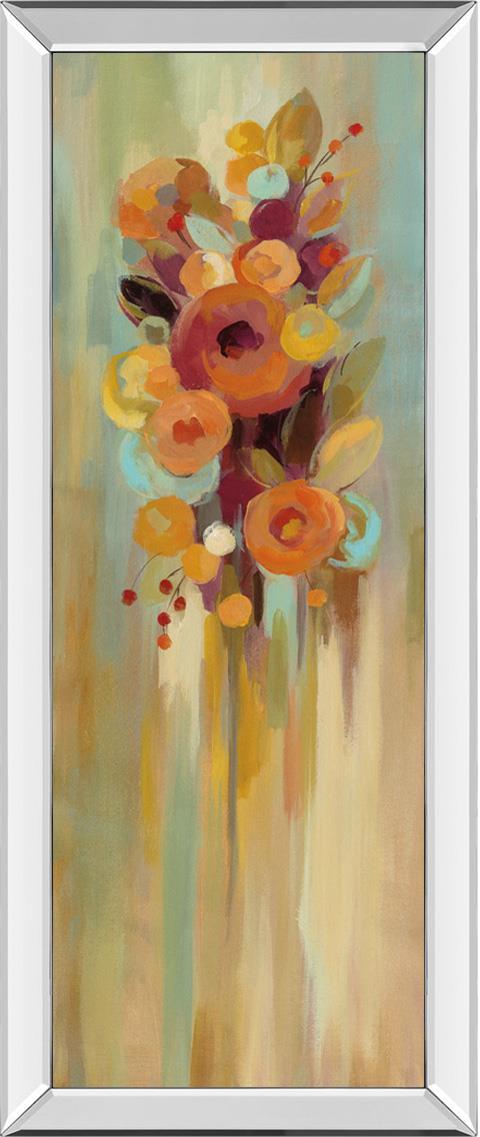 Tall Autumn Flowers I By Silvia Vassileva 18X42 Mirror Frame Print