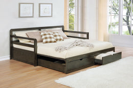 Sorrento 2-drawer  XL Daybed with Extension Trundle Grey