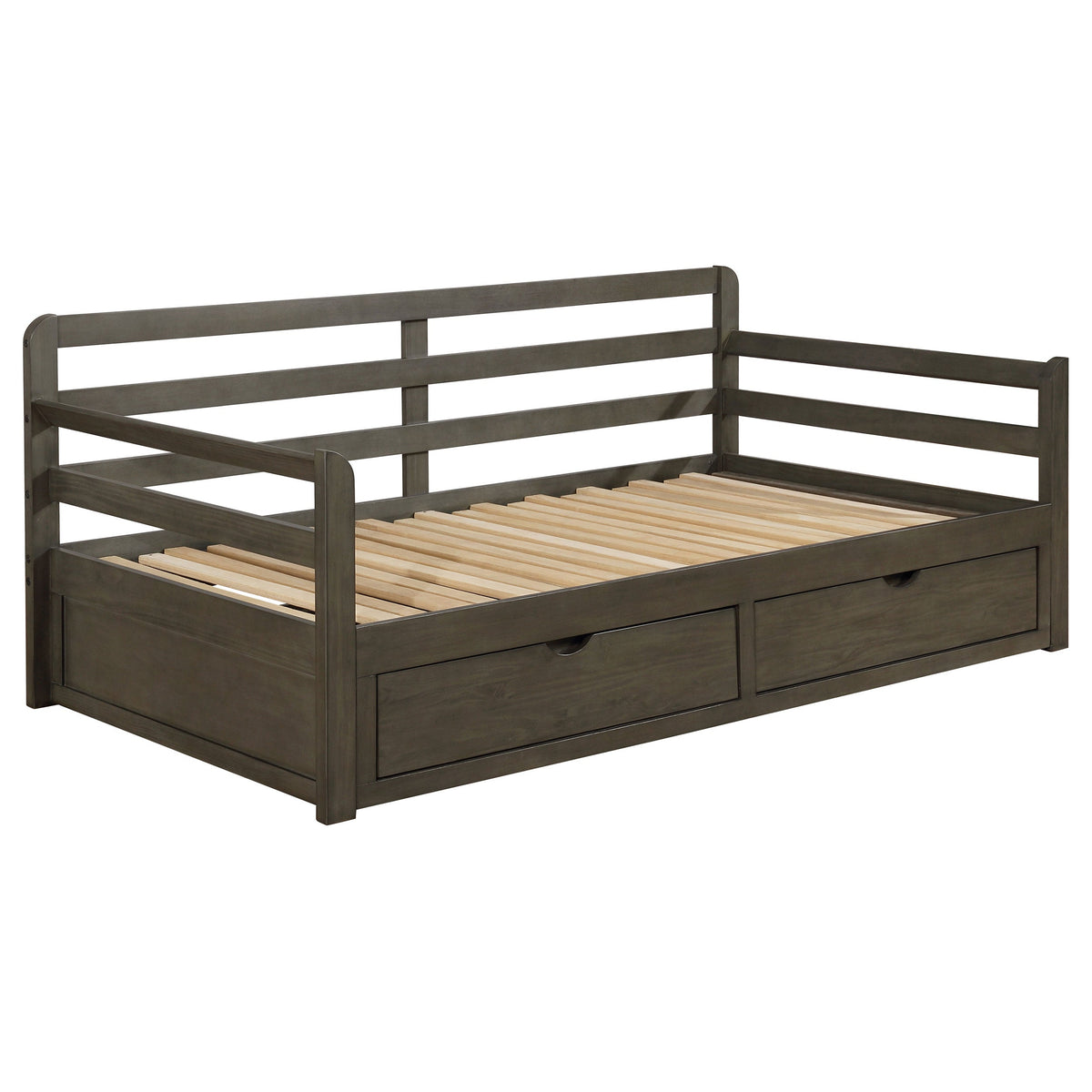 Sorrento 2-drawer  XL Daybed with Extension Trundle Grey