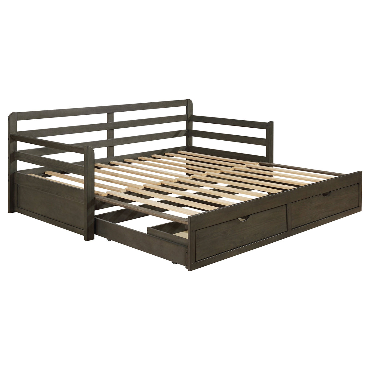 Sorrento 2-drawer  XL Daybed with Extension Trundle Grey