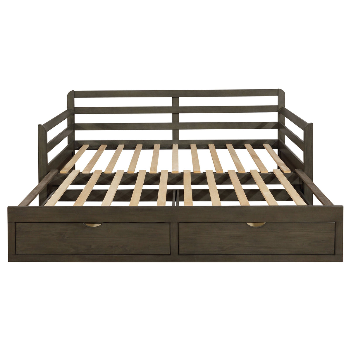 Sorrento 2-drawer  XL Daybed with Extension Trundle Grey