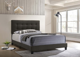 Mapes Upholstered  Panel Bed Charcoal