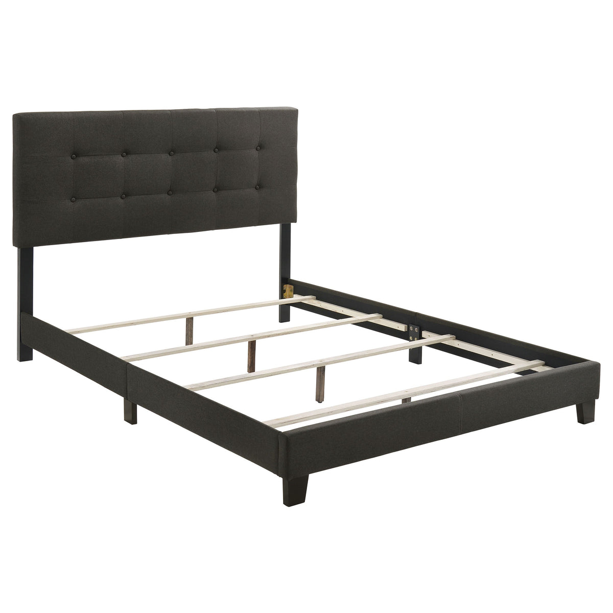 Mapes Upholstered  Panel Bed Charcoal