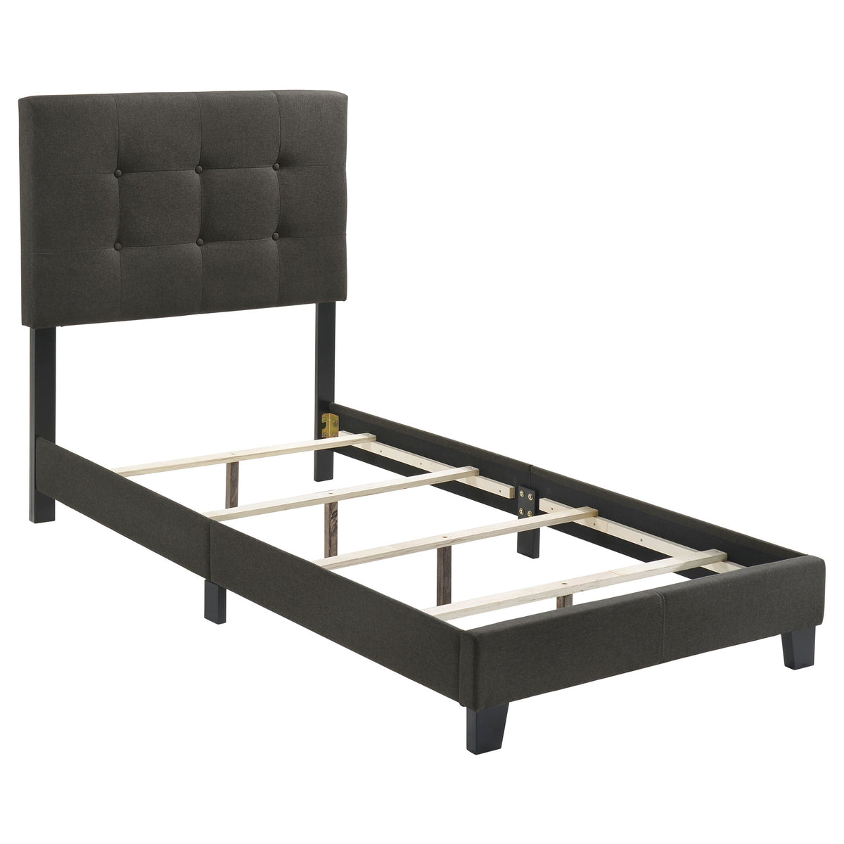 Mapes Upholstered  Panel Bed Charcoal