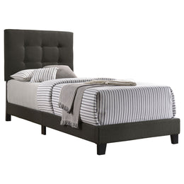 Mapes Upholstered  Panel Bed Charcoal