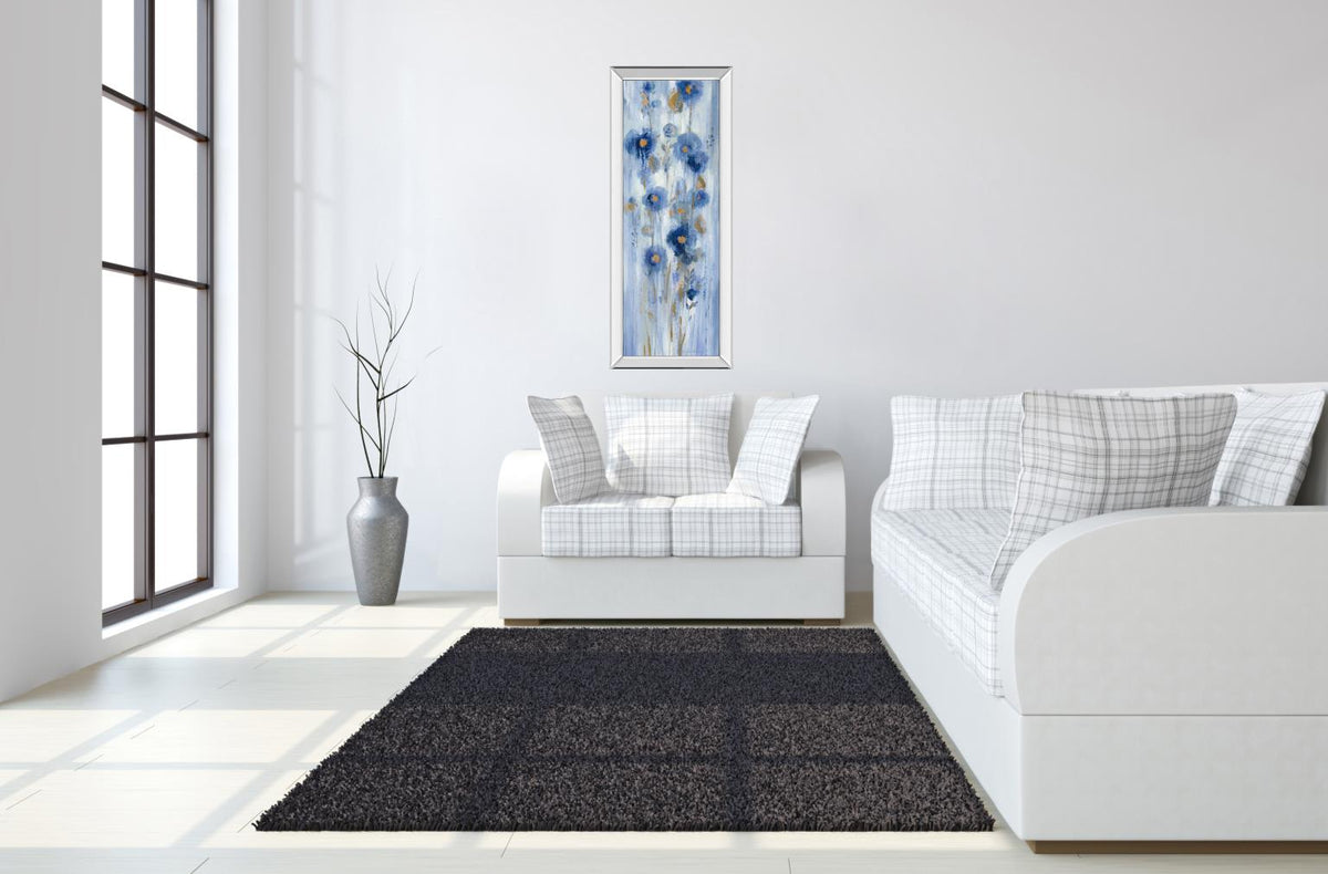 Seaside Flowers I By Silvia Vassileva 18X42 Mirror Frame Print